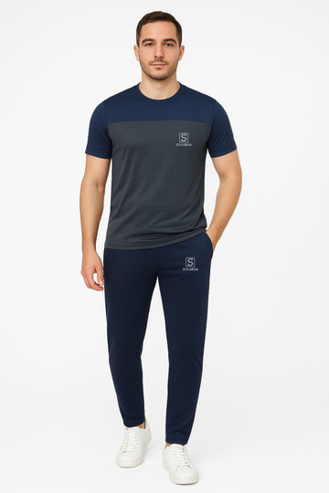 Tracksuit For summer –Grey & Blue Combo #246