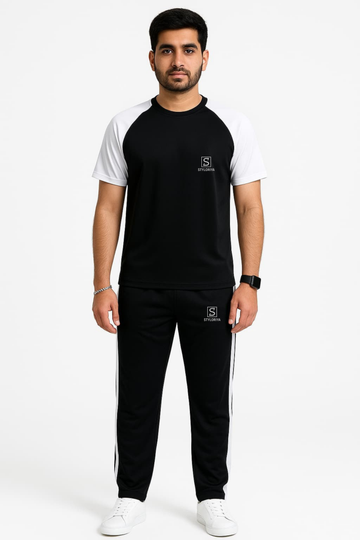 Tracksuit For summer – Black & white Combo #238