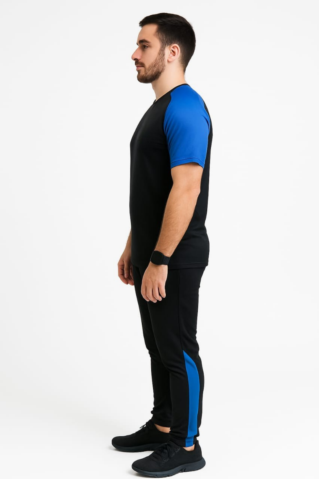 Tracksuit For summer Royal Blue & Black Raglan Sleeve #229