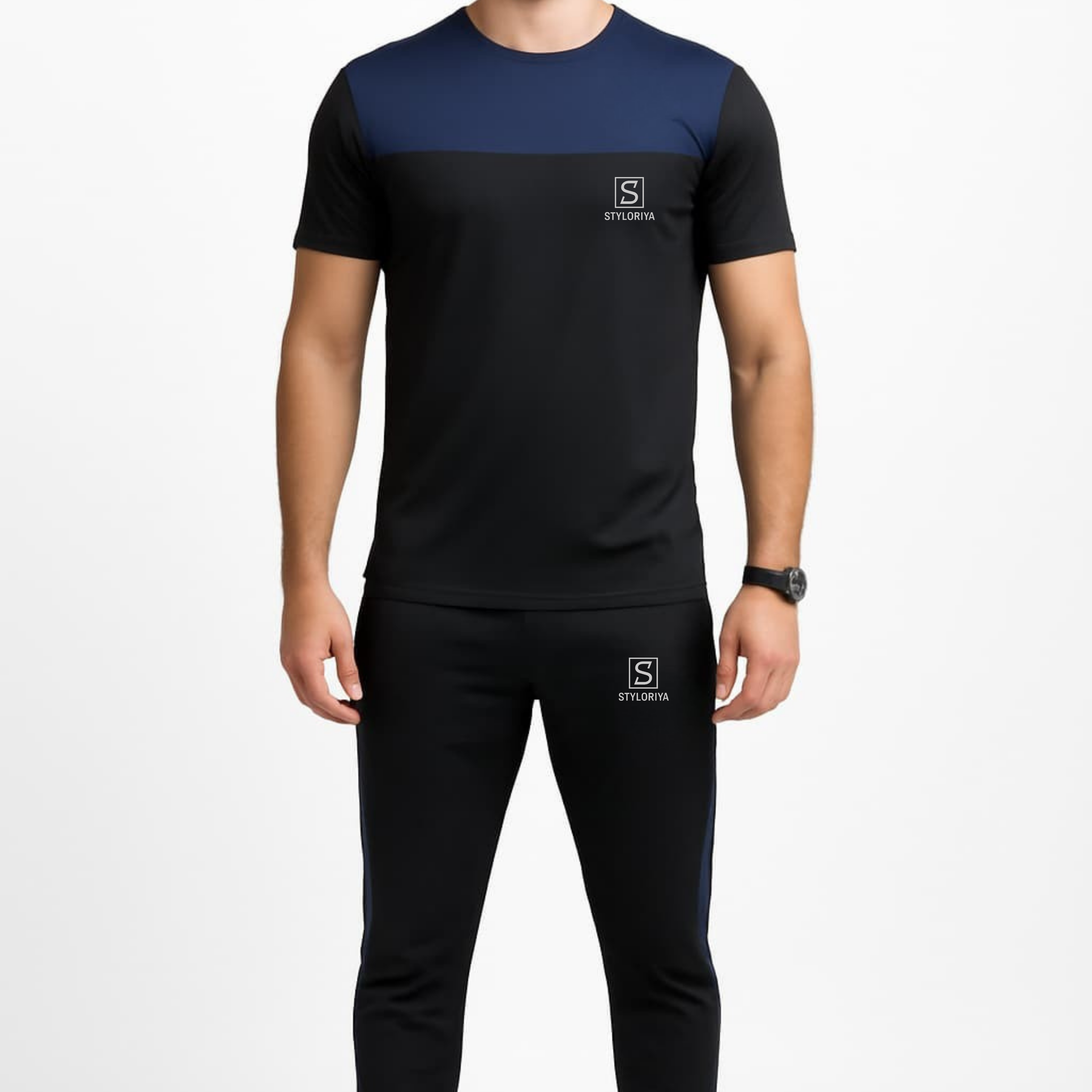 Tracksuit For summer – Black & Navy Combo #240