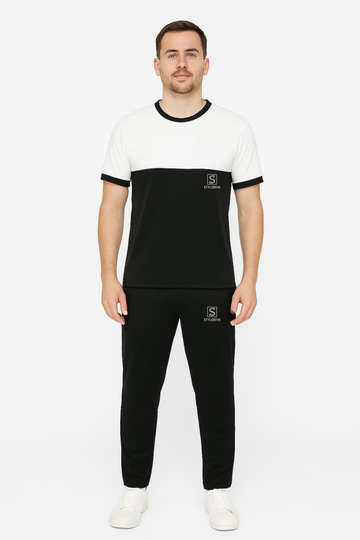 Tracksuit For summer – Black & white Combo #225