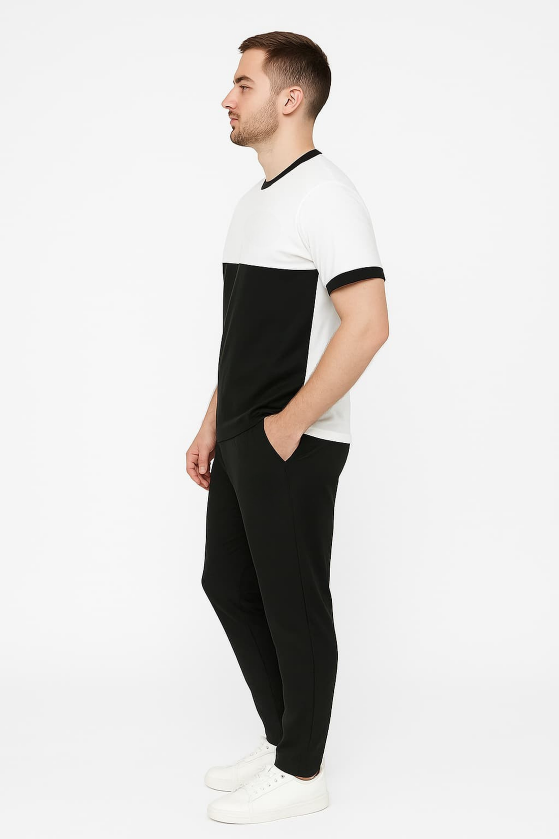 Tracksuit For summer – Black & white Combo #225