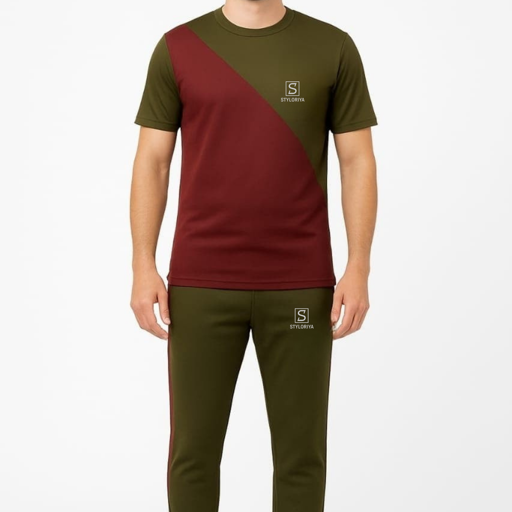 Tracksuit For summer Olive Green & Mehron Awesome Combo #236