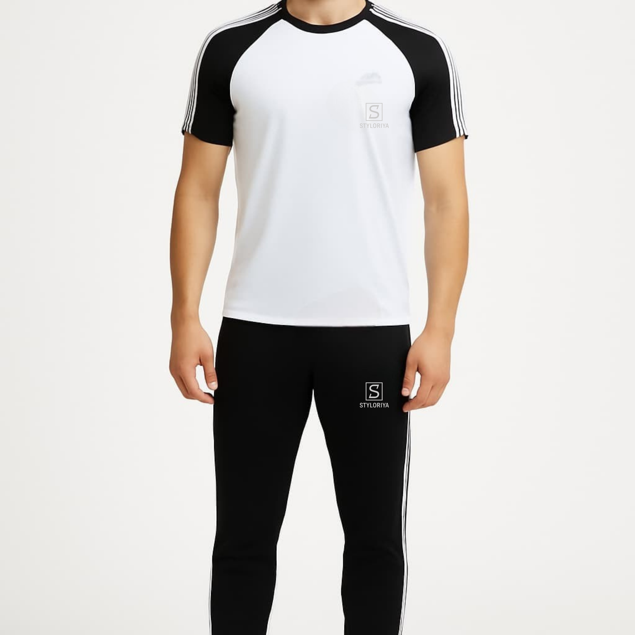 Tracksuit For summer – Black & white Combo #231