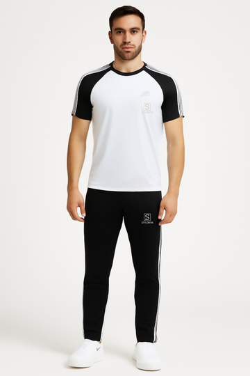 Tracksuit For summer – Black & white Combo #231