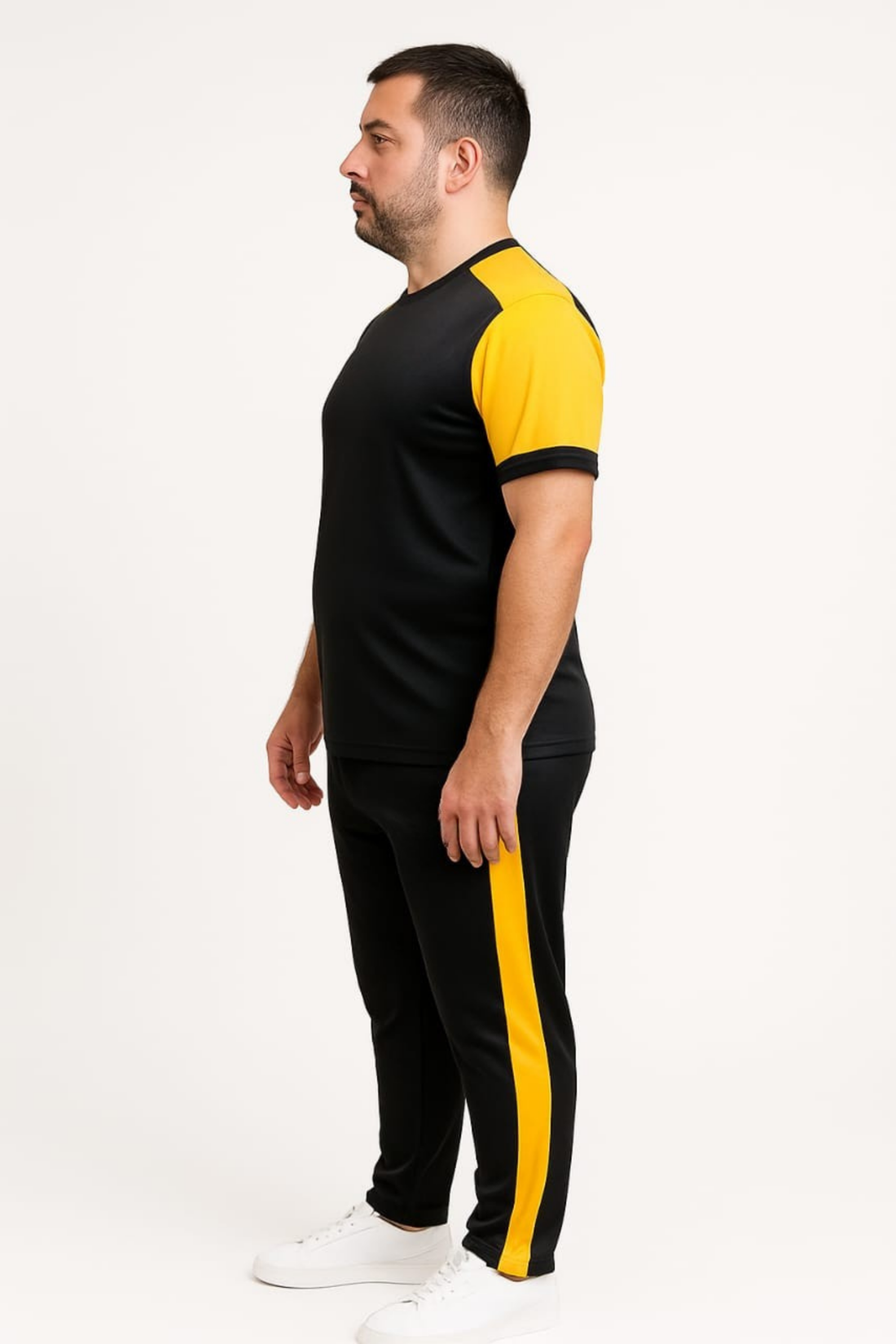 Tracksuit For summer Black & yellow Colour #235